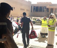 تنفيذ خطة إخلاء وهمي لمبنى...