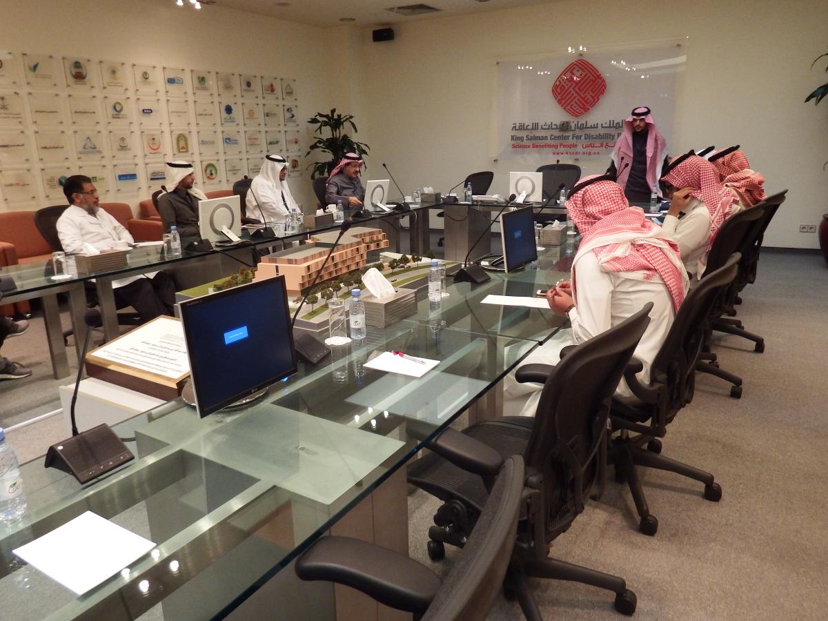 اجتماع الوصول الشامل بجامعة الملك سعود مع مركز الملك سلمان لأبحاث الاعاقة