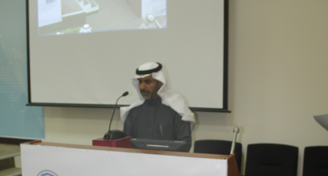 وكيل الجامعة للشؤون التعليمية والاكاديمية أ.د.عبد العزيز بن عبدالله العثمان يلقي كلمته في الإحتفال
