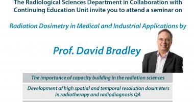  Radiation Dosimetry in Medical and Industrial Applications  by Prof. David Bradley