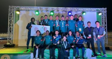 منتخب الجامعة لألعاب القوى طلاب  يحقق المركز الثالث في بطولة الجامعات السعودية