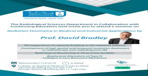  Radiation Dosimetry in Medical and Industrial Applications  by Prof. David Bradley