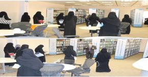 كلية علوم الرياضة والنشاط البدني تنظم جولة تعريفية بمرافق وتجهيزات الكلية لطالباتها