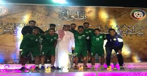 كلية علوم الرياضة والنشاط البدني تحقق كأس بطولة بيت الأمير فيصل بن فهد للشباب