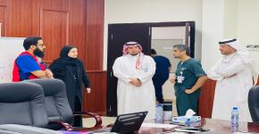 زيارة وفد هيئة الهلال الأحمر السعودي لكلية الأمير سلطان بن عبدالعزيز للخدمات الطبية الطارئة