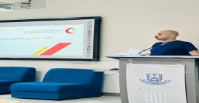 طلاب التدريب الميداني بكلية الأمير سلطان بن عبدالعزيز للخدمات الطبية الطارئة يستقبلون وفد ادارة التدريب في هيئة الهلال الأحمر السعودي