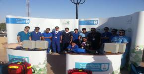 طلاب كلية الأمير سلطان بن عبدالعزيز للخدمات الطبية الطارئة يشاركون في إستضافة مدينة الرياض لبطولة كأس الخليج 22