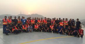 Students of Emergency Medical Services College at the Holy Mosque & Sites in Makkah, Saudi Arabia