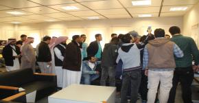 زيارة طلاب الحاسب -الجامعة الإسلامية بالمدينة المنورة لمركز أبحاث الروبوتات الذكية
