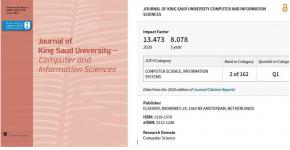 مجلة جامعة الملك سعود -علوم الحاسب والمعلومات تحصل على المرتبة الثانية عالميا وفقاً لشبكة العلوم