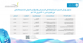 الجامعة تعقد خمسة ورش عمل بالمعرض والمؤتمر الدولي للتعليم العالي 2019م