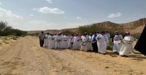 طلبة الجغرافيا في رحلة ميدانية إلى محمية الوعول