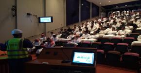 محاضرة تثقيفية تعريفية لطلاب الكلية عن مشروع قطار الرياض و أهميته 