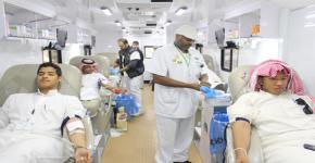 حملة للتبرع بالدم في كلية المجتمع بجامعة الملك سعود