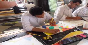 " سحر الألوان " .. ورشة لإكساب الطلاب المهارات الفنية في التحضيرية