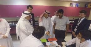 زيارة سمو الأمير الدكتور بندر المشاري للبرامج الاثرائية لموهبة المقامة في كلية الهندسة