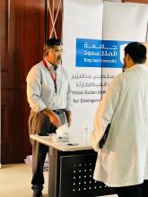 ورشة عمل مخصصة بالأشعة الصوتية لما قبل المستشفى (POCUS) في مقر كلية الأمير سلطان بن عبدالعزيز للخدمات الطبية الطارئة