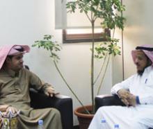 Dr Saad bin Mohammed Al-Qahtani & director of scholarships management in the ministry of education