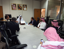 THE PROGRAM RECEIVES IMAM ABDULRAHMAN BIN FAISAL UNIVERSITY IAU DELEGATION TO DISCUSS KNOWLEDGE TRANSFERRING