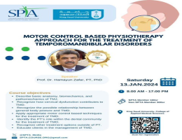 Motor control based physiotherapy approach for the treatment of temporomandibular disorders