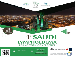 1st Saudi Lymphoedema Framework Conference