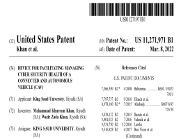 King Saud University Gets a US Patent on Automotive Cybersecurity