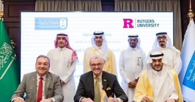 جامعة الملك سعود ممثلةً بالمعهد توقّع خطاب نوايا للتعاون الأكاديمي والبحثي مع جامعة روتجرز الأمريكية