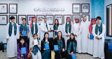 ضمن برنامج التبادل الطلابي طلاب جامعة طوكيو يزورون جامعة الملك سعود