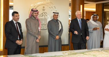 سعادة نائب رئيس الجامعة للمشاريع يزور مقر شركة الدرعية ويطلع على مخطط تطوير البنية التحتية لمشروع…