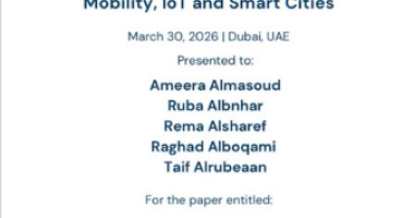 Students from the College of Computer and Information Sciences win at the 13th International Conference on Mobility, Internet of Things and Smart Cities