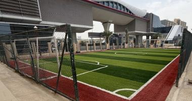 تدشين صيانة منظومة ملاعب ومناطق ألعاب متكاملة في إسكان أعضاء هيئة التدريس والموظفين ( بالمنطقة…