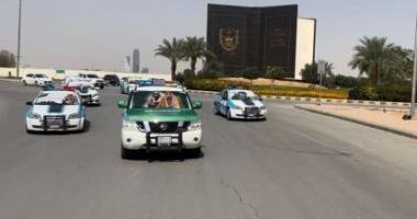 مسيرة الدوريات الأمنية إحتفالاً بيوم التأسيس