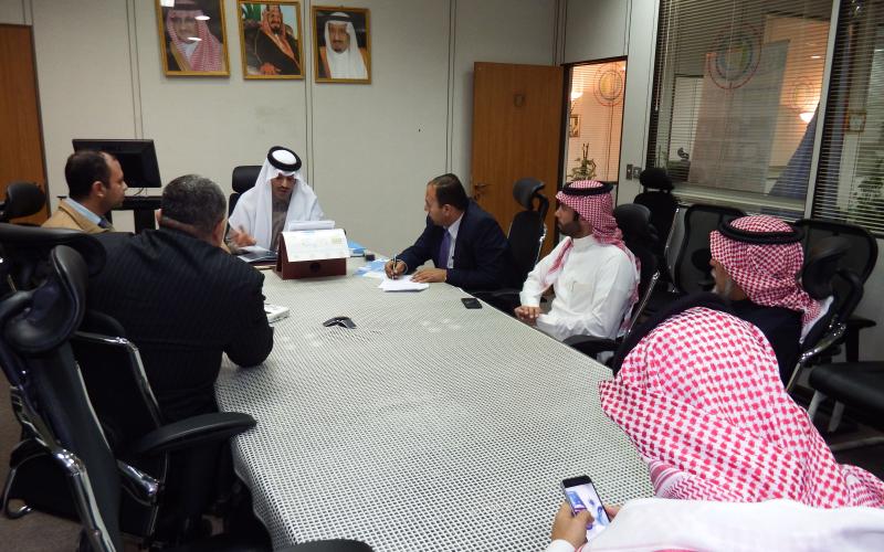 THE PROGRAM RECEIVES IMAM ABDULRAHMAN BIN FAISAL UNIVERSITY IAU DELEGATION TO DISCUSS KNOWLEDGE TRANSFERRING