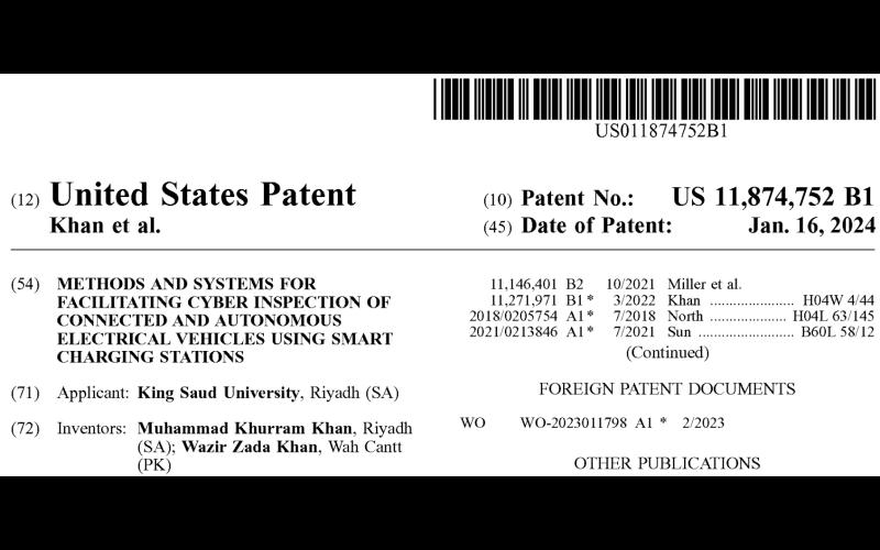 King Saud University Granted a US Patent for Breakthrough in Automotive Cybersecurity