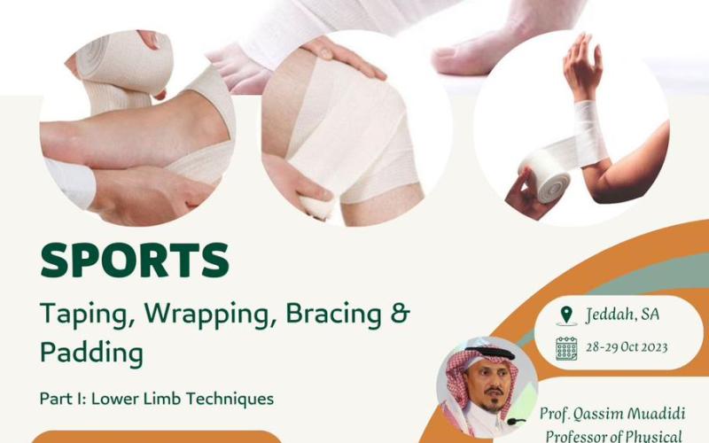 طرق أستعمال الاصق الطبي الرياضي والتجبير
